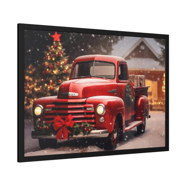 93854-33.jpg Vintage Christmas Pickup Framed Poster