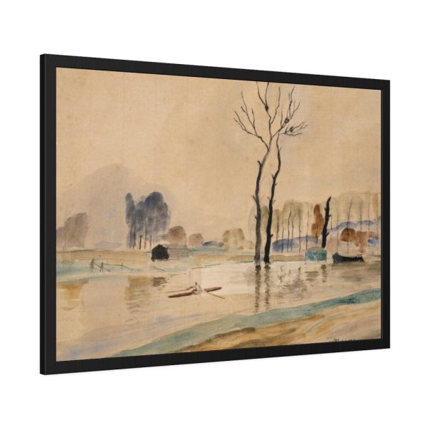 93854-341.jpg View of the River Marne Framed Poster