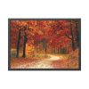 93854-348.jpg Fall Autumn Red Season Woods Framed Poster