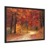 93854-349.jpg Fall Autumn Red Season Woods Framed Poster