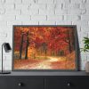 93854-351.jpg Fall Autumn Red Season Woods Framed Poster