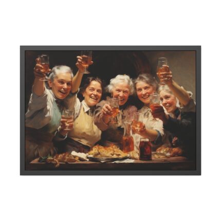Cheers At Thanksgiving Framed Poster