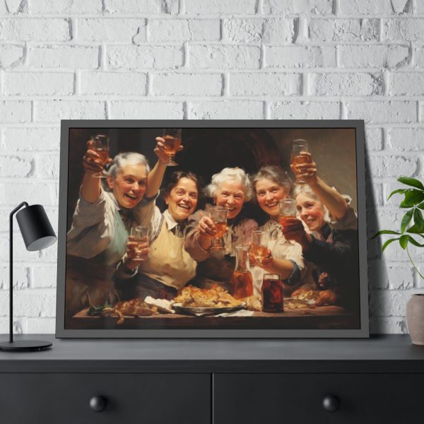 93854-371.jpg Cheers At Thanksgiving Framed Poster