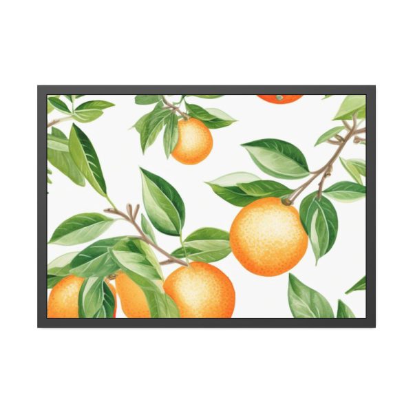 93854-384.jpg Seamless Orange Fruit Framed Poster