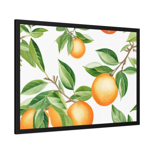 93854-385.jpg Seamless Orange Fruit Framed Poster