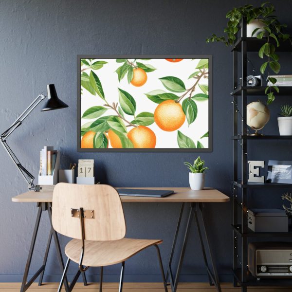 93854-386.jpg Seamless Orange Fruit Framed Poster