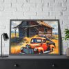 93854-39.jpg Old Red Truck Watercolor Framed Poster