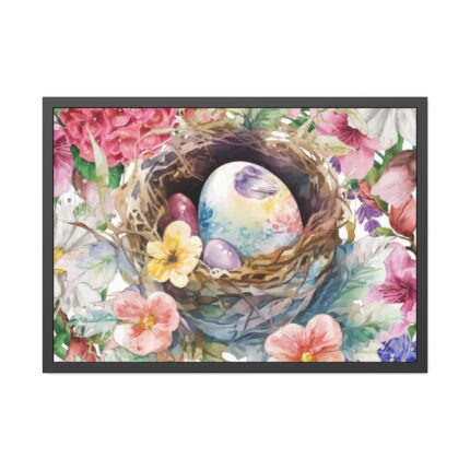 Easter Eggs In A Nest Framed Poster