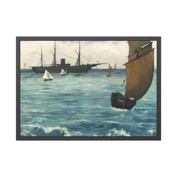 93854-400.jpg The "Kearsarge" at Boulogne Framed Poster
