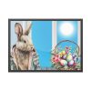 Cool Easter Rabbit In Jacket Framed Poster