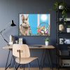 Cool Easter Rabbit In Jacket Framed Poster
