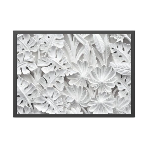 93854-436.jpg Carved Floral Ornament Texture Framed Poster