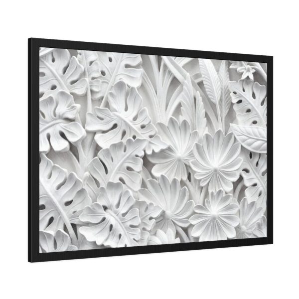 93854-437.jpg Carved Floral Ornament Texture Framed Poster