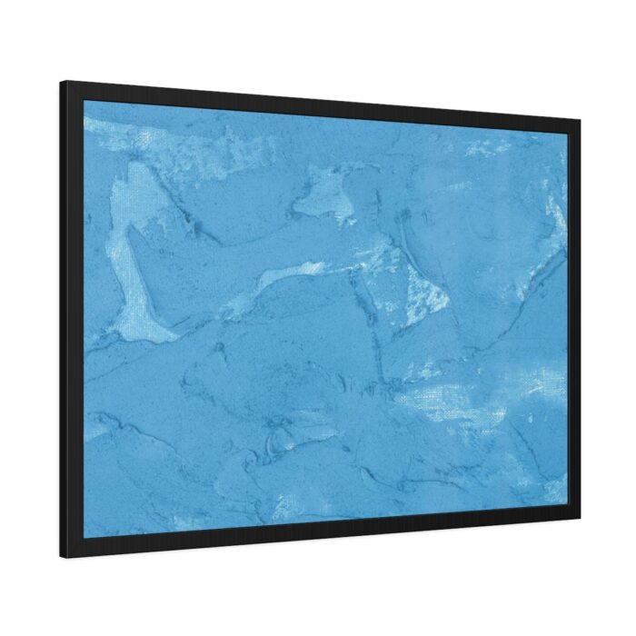 Blue Cream Texture Framed Poster - Image 2