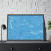 93854-447.jpg Blue Cream Texture Framed Poster