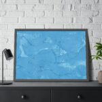 Blue Cream Texture Framed Poster - Image 4