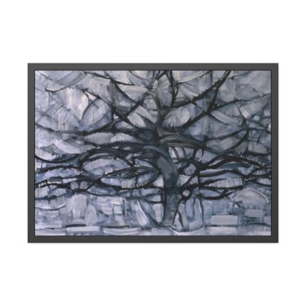 Piet Mondrian's Gray Tree Framed Poster