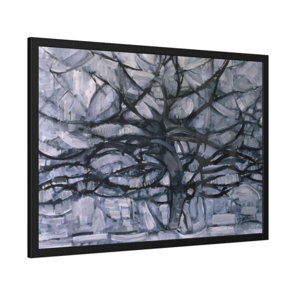 Piet Mondrian's Gray Tree Framed Poster