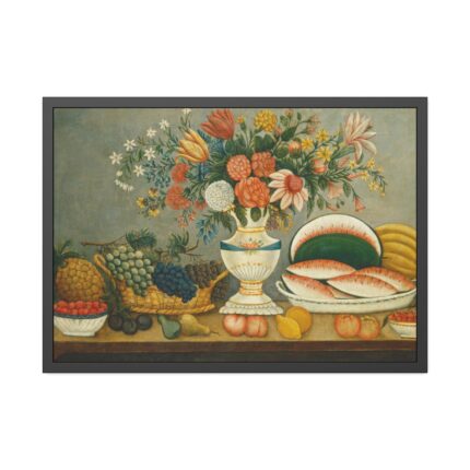 Fruit and Flowers Framed Poster