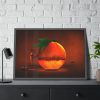 Orange Fruit Juice Framed Poster