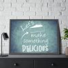 93854-527.jpg Let's Make Something Delicious Framed Poster