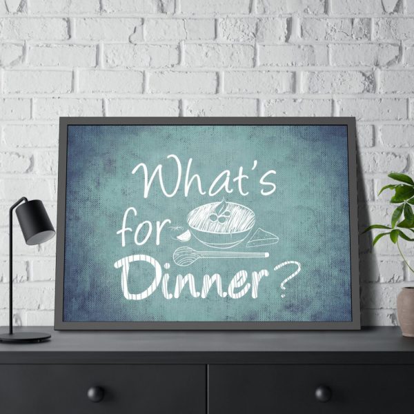 93854-531.jpg What's For Dinner Framed Poster
