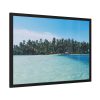 93854-541.jpg Boat Moored at an Island Framed Poster