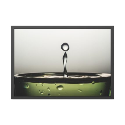 Water Droplets Framed Poster