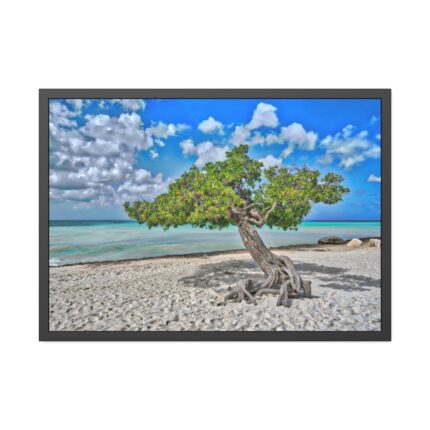 Water Texture of Beach Scenery Framed Poster