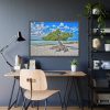 93854-578.jpg Water Texture of Beach Scenery Framed Poster