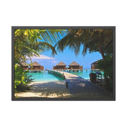 Exotic Tropical Island Framed Poster