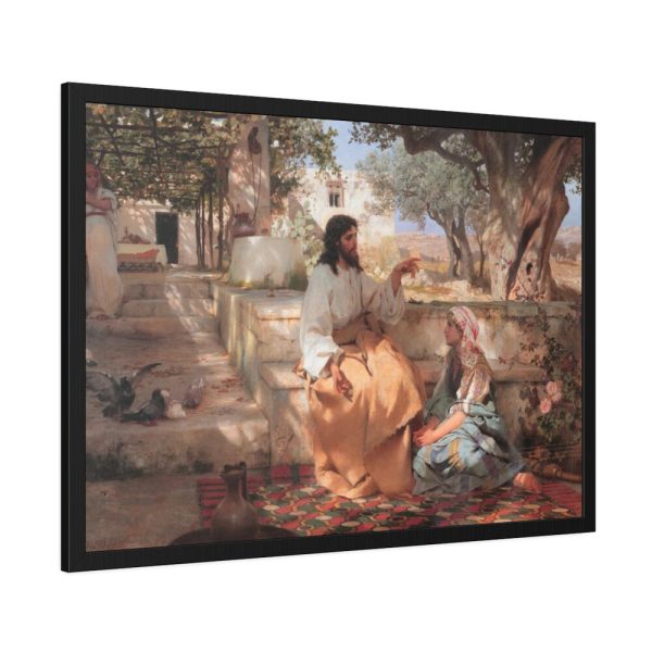 93854-601.jpg Semiradsky Christ Martha Maria Framed Poster
