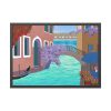 93854-616.jpg Channel Houses Italy Venice Framed Poster