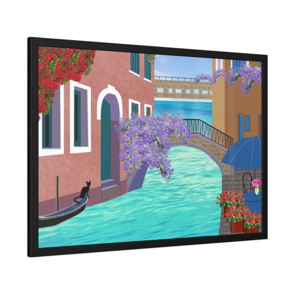 93854-617.jpg Channel Houses Italy Venice Framed Poster