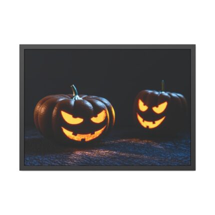 Halloween Pumpkin Decoration Framed Poster