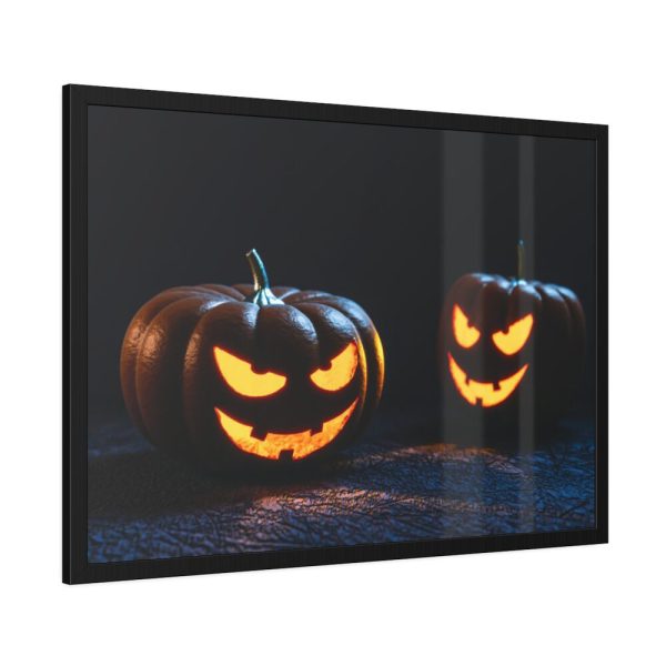 93854-69.jpg Halloween Pumpkin Decoration Framed Poster