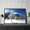 93854-695.jpg Blue Sky Cold Daylight Fosty Trees Framed Poster
