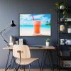 93854-698.jpg Tropical Drink On The Beach Framed Poster