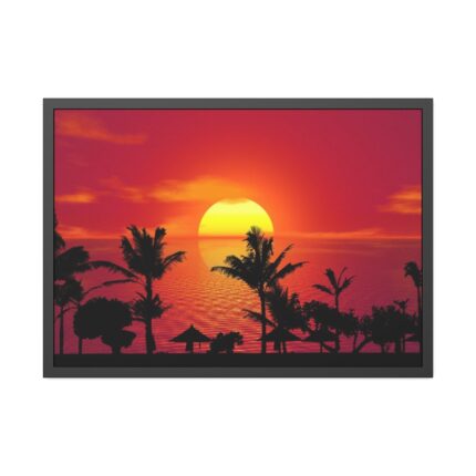 Orange Sky Framed Poster