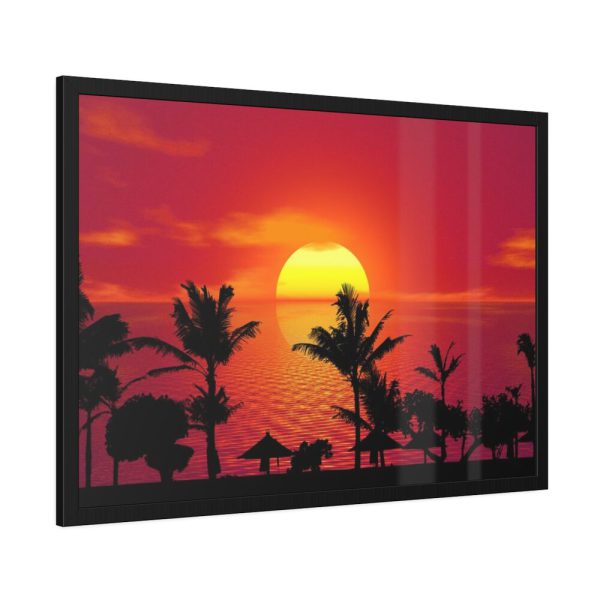 Orange Sky Framed Poster