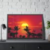 Orange Sky Framed Poster