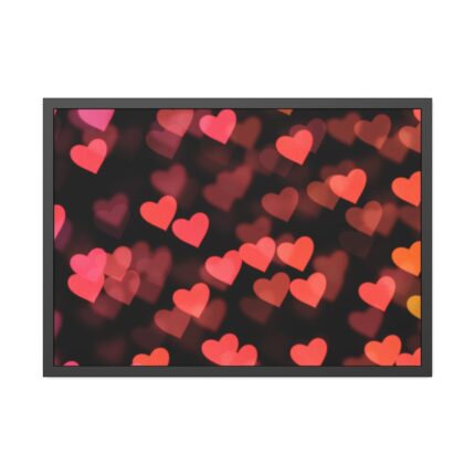 Heart Bokeh Framed Poster