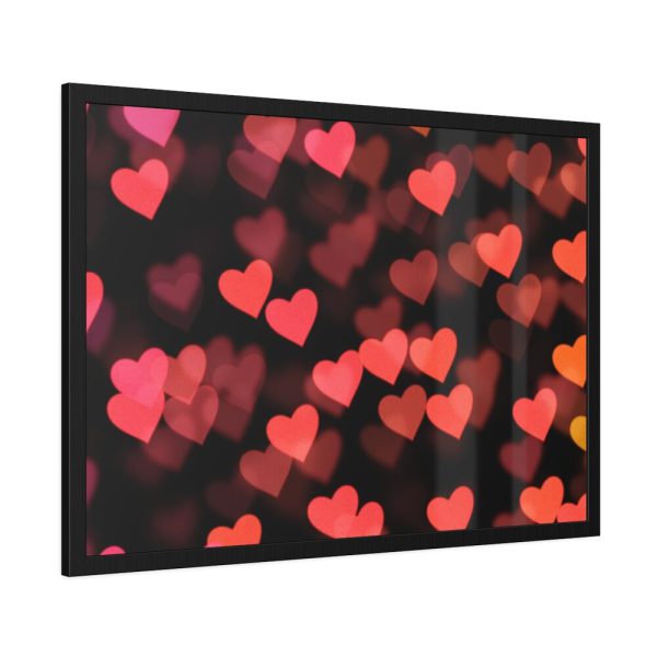 93854-77.jpg Heart Bokeh Framed Poster