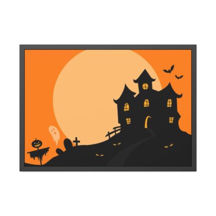 Haunted House Framed Poster
