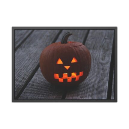 Carved Pumpkin Framed Poster