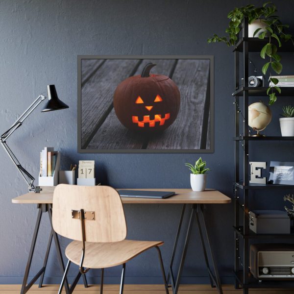 93854-98.jpg Carved Pumpkin Framed Poster