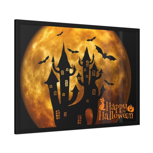 93855-113.jpg Halloween Castle Weird Surreal Atmosphere Framed Poster