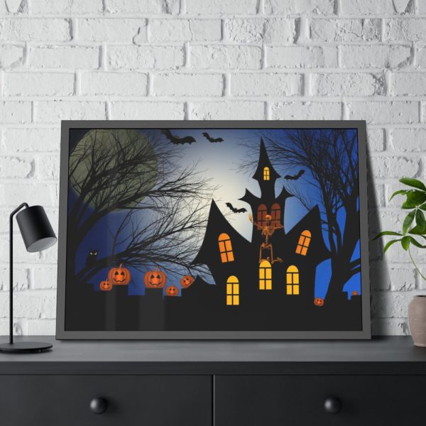 93855-127.jpg Halloween in Darkness Framed Poster