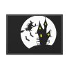 93855-128.jpg Witch Flying in Dark Framed Poster