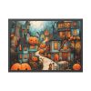 93855-144.jpg Halloween Jack-o-Lantern Village Framed Poster